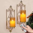 thumbnail image 3 of Velas LED, Plastico Realista Velas de Pilar Sin Llama con Control Remoto, 3pcs Velas Electricas para Thanksgiving,San Valentín, Halloween, Bodas, Navidad (Blanco Cálido), 3 of 7