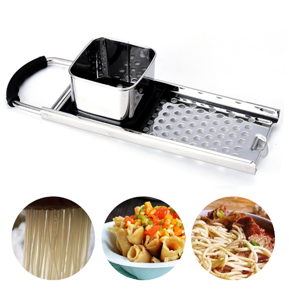 Premium Grade Stainless Steel Spaetzle Maker with Comfort Grip Handle