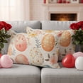 thumbnail image 2 of Easter Throw Pillow Covers 12x20 Inch Set of 2 Easter Eggs Decorative Pillow Covers Flower Colorful Egg Leaves Cushion Cover Pillowcase for Sofa Couch Bed Home Decor, 2 of 9