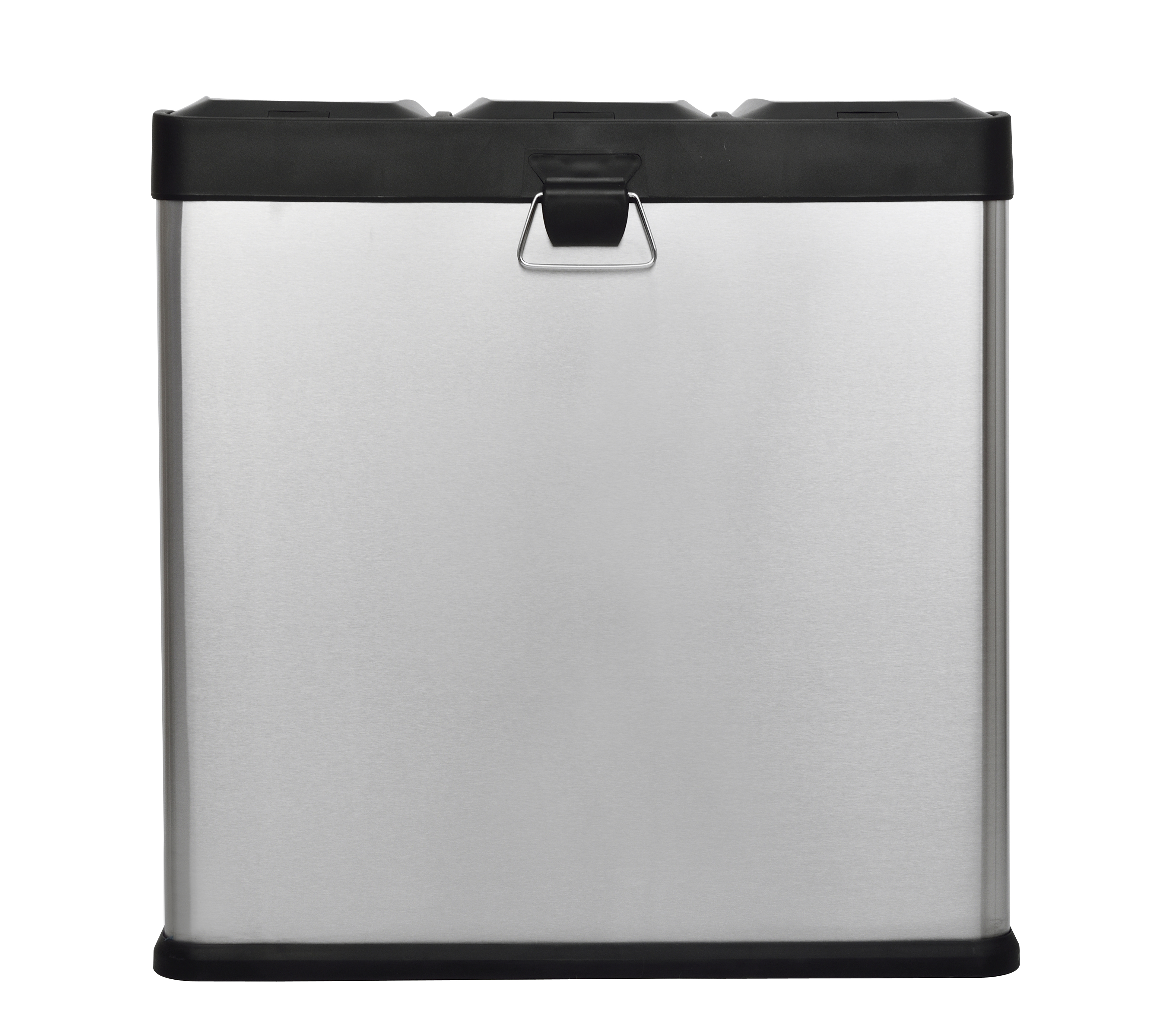 Step N' Sort 3-Compartment Stainless Steel Kitchen Trash and Recycling Bin, 16 gal - image 5 of 15