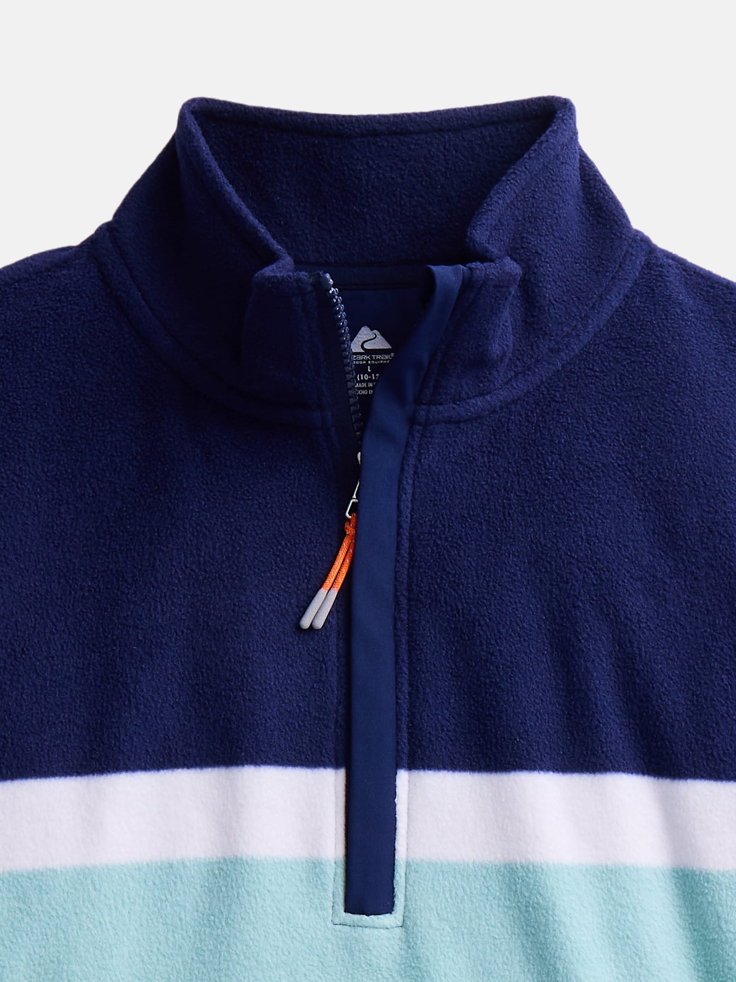 Ozark Trail Boys Rugby Pullover with Long Sleeves, Sizes 4-18 & Husky
