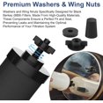 thumbnail image 3 of xianyou-Replacement Kit for Berkey Water Filter- Compatible with Berkey Gravity Water Filters & Black Carbon Filters, Water Filter Hole Blocking Plugs Parts- 4 Set Wing Nuts, Washers & Silicone Block, 3 of 4
