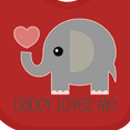 thumbnail image 4 of Inktastic Daddy Loves Me Boys or Girls Baby Bib, 4 of 4