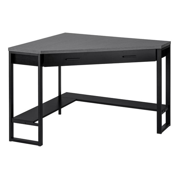 Computer Desk Home Office Corner 42"L Work Laptop Metal Black