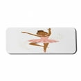 thumbnail image 1 of Retro Computer Mouse Pad, Ballerina Dancing Daughter Classic Performance Hobby Birthday Kids Baby Theme, Rectangle Non-Slip Rubber Mousepad Large, 31" x 12" Gaming Size, Brown and Rose, by Ambesonne, 1 of 2