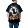 thumbnail image 5 of Happy Halloween Portuguese Water Dog Witch Pumpkins Bats Hawaiian Shirt Breathable Summer Unisex Merch PWD Portie Fishing Dog Lover - 13012, 5 of 6