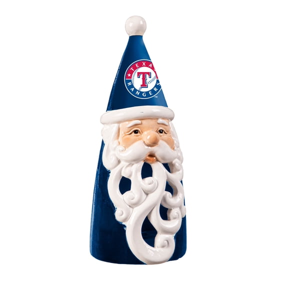 Texas Rangers 8" LED Santa Statue