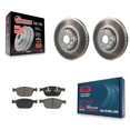 thumbnail image 1 of Transit Auto Front Coated Disc Brake Rotors and Ceramic Pads Kit for Car 2010-2015 Volvo XC60 KGC-100524, 1 of 11