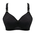 thumbnail image 2 of Loopsun Womens Bras Plus Size, Bras for Women, Woman's Embroidery Fashion Thin Breathable Back Buckle Bra without Steel Rim Black S, 2 of 5