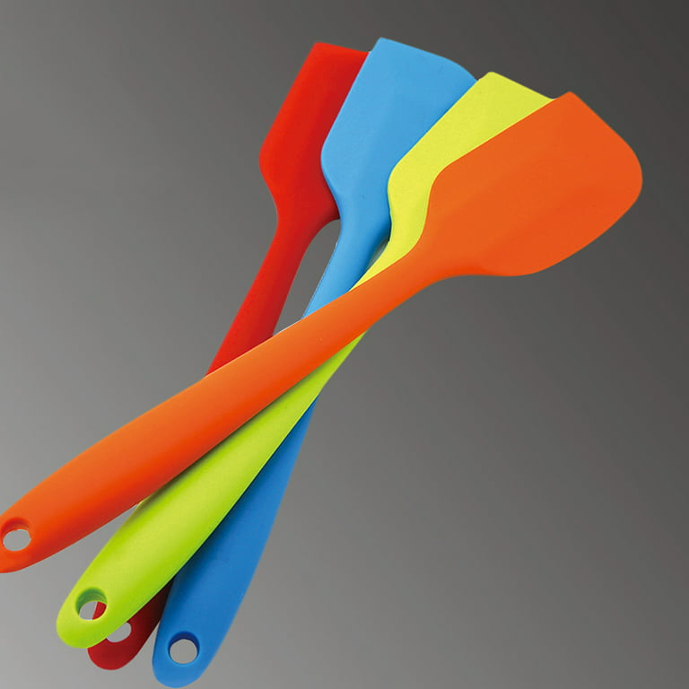 8.5 inch Silicone Spatulas One Piece Design-Heat Resistant Small Rubber  Spatula for Mixing Cooking Baking, 3 pack