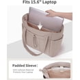 thumbnail image 5 of Work Tote for Women, 40oz Large Bottle Pocket, 15.6" Padded Device Compartment, Commute, Daily Use, 5 of 6