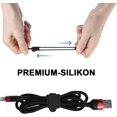 thumbnail image 2 of 16 bridas de silicona para cables, organizador de cables, reutilizables, 2 of 5
