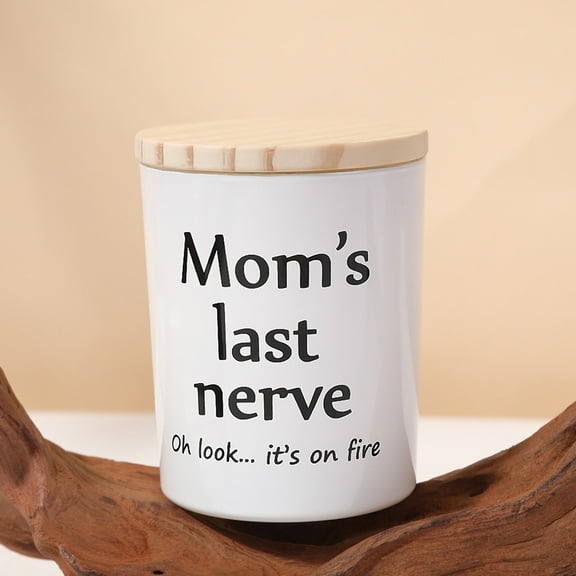 Nsxcdh Wood Cover Scented Candle Soy Wax