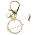 thumbnail image 3 of Porte-clés 30 Ensembles Fermoir Mousqueton Kit Porte-Clés Anneaux Éprouvés, 3 of 5