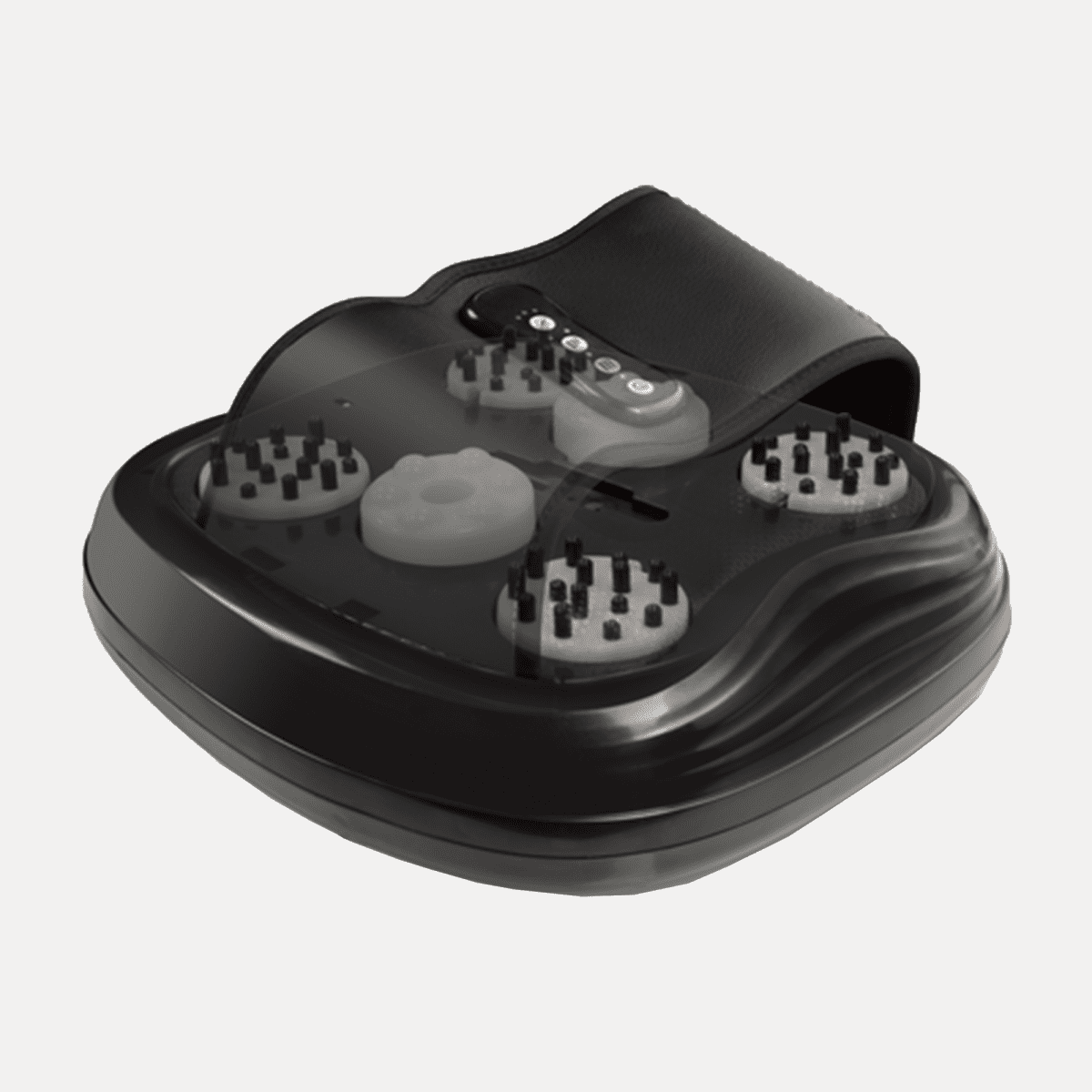Shiatsu Foot Massager with Heat - Black, 3-in-1 Air Pressure Acupuncture & Kneading for Instep & Sole Reflexology Foot Massager