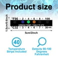 thumbnail image 3 of Rollbacks & More 40 Pieces Temperature Strips Testing Adhesive 90 to 100 Fahrenheit Degree Sticker Sticky, 3 of 8