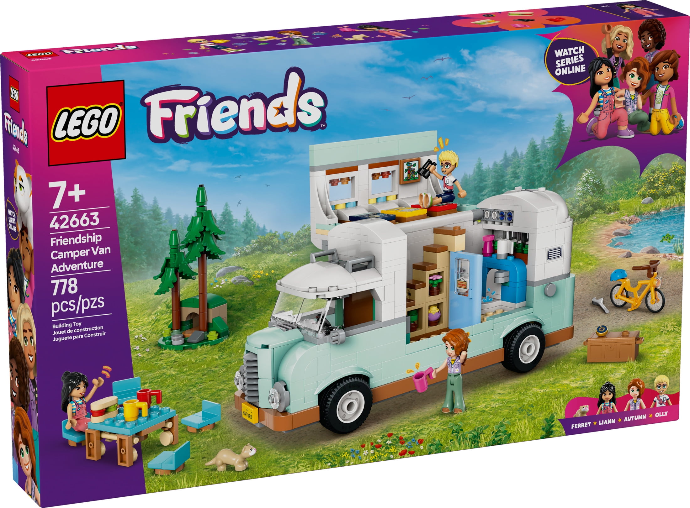 LEGO Friends Friendship Camper Van Adventure Toy Building Set  Pretend Play Set for Kids, Girls and (图3) LEGO Friends Friendship Camper Van Adventure Toy Building Set  Pretend Play Set for Kids, Girls and (图3)