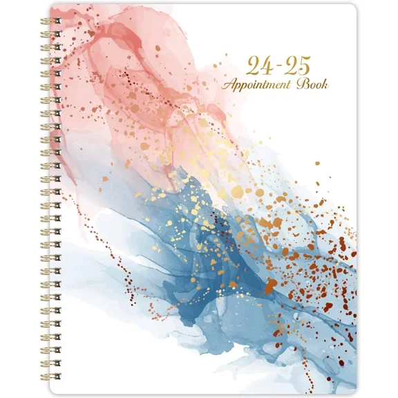 Appointment Book 2024-2025-2024-2025 Daily Planner, 8'' X 10'' Hourly Planner...