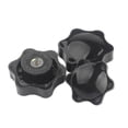 thumbnail image 2 of 10 Pcs M5/m6/m8/m10 Female Thread Hex Shaped Head Clamping Screw Knob Wing Nut, 2 of 5