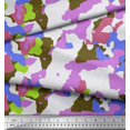 thumbnail image 2 of Soimoi Moss Georgette Fabric Multicolor Camouflage Print Fabric by Yard 42 Inch Wide, 2 of 3