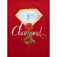 thumbnail image 2 of Diamond Supply Co. Men's Gold Rose Chain Diamond Tee T-Shirt (Medium, Red), 2 of 2