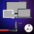 thumbnail image 4 of Auriculares con cable para juegos oído, enchufe vertical de 3,5 mm con micrófono para tabletas de teléfonos celulares Cable rojo shamjiam En auricular de juegos de oído, 4 of 9
