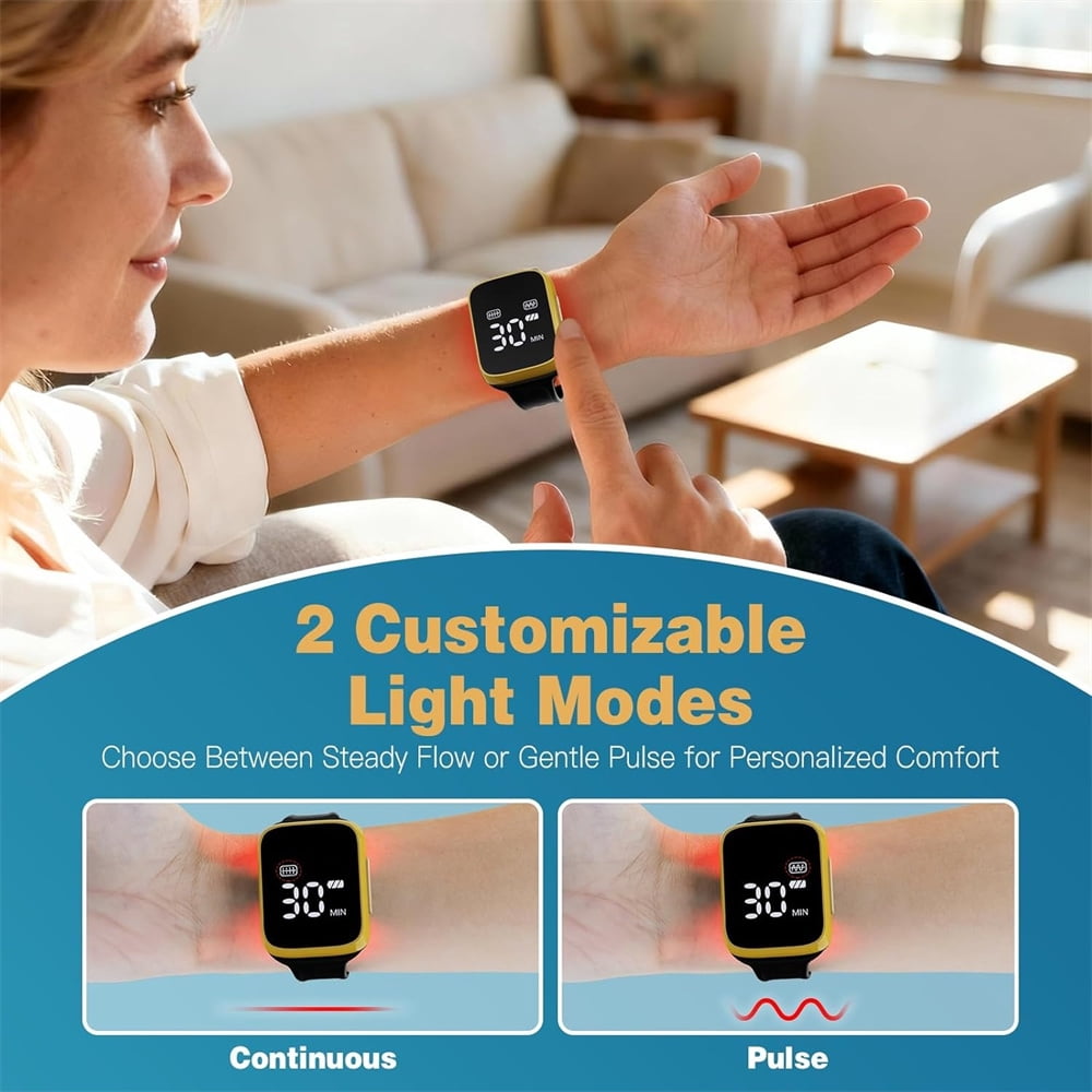 iKeener Portable Red Light Therapy Device - 650nm for Circulatory Wellness & Acupoint Balance