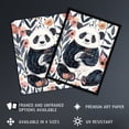 thumbnail image 2 of Artery8 Cute Panda Bear in Flower Garden Bright Simple Living Room Unframed Wall Art Print Poster Home Decor Premium, 2 of 3