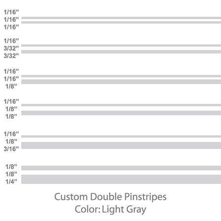 Double Pinstripes Light Gray Size 116 332 332 6 Ft Length Custom Made By 1060 Graphics Double Pinstripes Light Gray Size 116 332 332 6 Ft Length Custom Made By 1060 Graphics