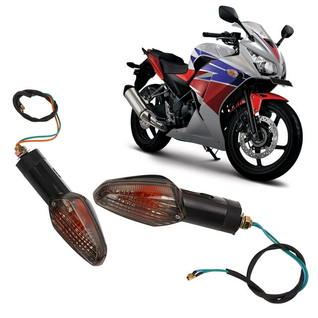 Motorcycle Turn Signal Light LED Blinker ABS Durable Indicator Lamp Replacement for CBR250 250R CB300F CBF 125 150 2013 2017 2PCS