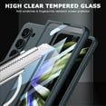 thumbnail image 4 of Compatible with Magnetic Case for Samsung Galaxy Z Fold 5 Case with Screen Protector,Ultra Slim Hinge Protection Wireless Charging Heavy Duty Protective Case for Galaxy Z Fold 5 5G Case Silver, 4 of 12
