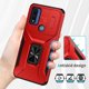 thumbnail image 2 of Funda para GANGXUN Motorola Moto G Pure 2021 - Soporte metálico, Función magnética, Rojo, 2 of 5