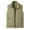 Khaki, variant on safuny thicken Cargo Vest Tops for Mens Zipper Jacket Open Front Outwear Tanks with Pockets Solid Vintage Stand Collar Blouses Green L