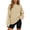 # Beige, variant on Womens Sweatshirts Long Sleeve Shirts for Fall Tops Crew Neck Winter Clothes Fleece Lined Loose Fitting Tops for Women Brown L