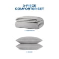 thumbnail image 4 of Wamsutta 1846 Cotton Tencel 3-Piece Gray Flannel Solid Comforter Set, Full/Queen, 4 of 11