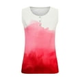 thumbnail image 4 of AherBiu Plus Size Tank Tops for Women Button Crewneck Sleeveless Tshirts Tie-Dye Summer Top Tees Blouse, 4 of 5