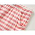 thumbnail image 6 of Beezizac Soft Summer Modal Pink Striped Pajamas for Girls Jersey Shirt & Shorts Set Jammies Big Kid Size 10, 6 of 8
