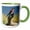 Green/White, variant on 3drose, Botswana, Chobe Np, Carmine Bee Eater Bird, Chobe River-af05 Pso0003 - Paul Souders, 15oz Mug