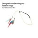 thumbnail image 2 of Jumpingount Diademas de ganchillo, diademas elegantes de estilo bohemio con cuentas flexibles, accesorios para peinados, diadema de punto para Ropa, zapatos y accesorios Miscelánea Tipo 2, 2 of 6