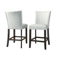 thumbnail image 1 of Steve Silver Matinee White Faux Leather Counter Chair, 1 of 1