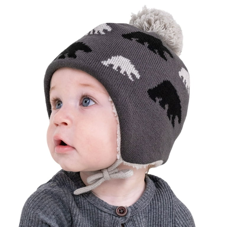 Jan & Jul Knit Graphic Beanie - Bear Cub Jan & Jul Knit Graphic Beanie - Bear Cub