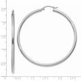 thumbnail image 3 of Boucles d'Oreilles Tube en Or Blanc 14 Carats Rond, 3 of 7