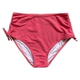 thumbnail image 5 of Conairie Bikini Bottoms For Women Full Coverage High Cut Bathing Suit Comfortable Ruched Scrunch Swim Bottom Pink S, 5 of 5