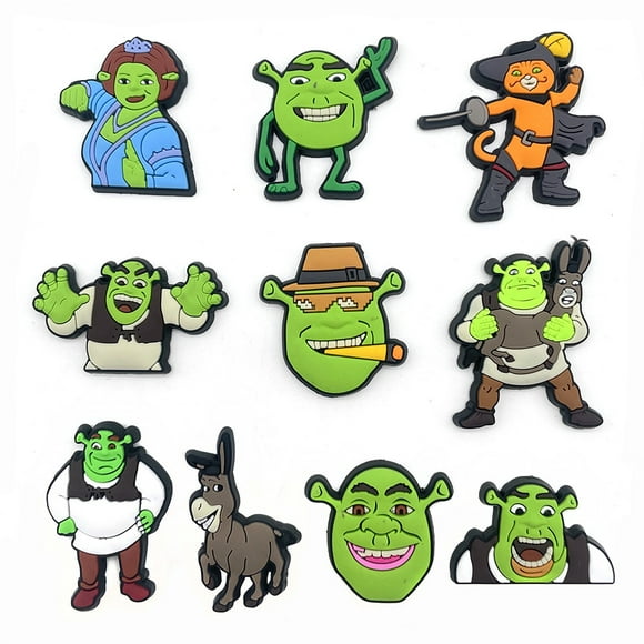Hweilai 10 pcs Shoe Charms, Crocs Pins, Crocs Charms Crocs Accessories for Girls Boys, Shoe Charms Crocs Accessories Decoration Bracelet Party Decorations Birthday Gifts