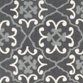 thumbnail image 5 of SAFAVIEH Four Seasons Jillean Floral Polyester Area Rug, Dark Grey/Ivory, 5' x 8', 5 of 6