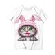 thumbnail image 4 of Camiseta de Manga Corta de las Mujeres con Cuello Redondo Y Doblado de Longitud Media, Poliéster Suave para la Moda Diaria de Primavera, Blusa Cómoda, 4 of 5