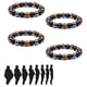 thumbnail image 1 of Pulsera Triple Ojo de Tigre Pulsera Triple Protección de Poder Pulseras de Triple Protección Hematita Obsidiana y Ojo de Tigre, 1 of 5