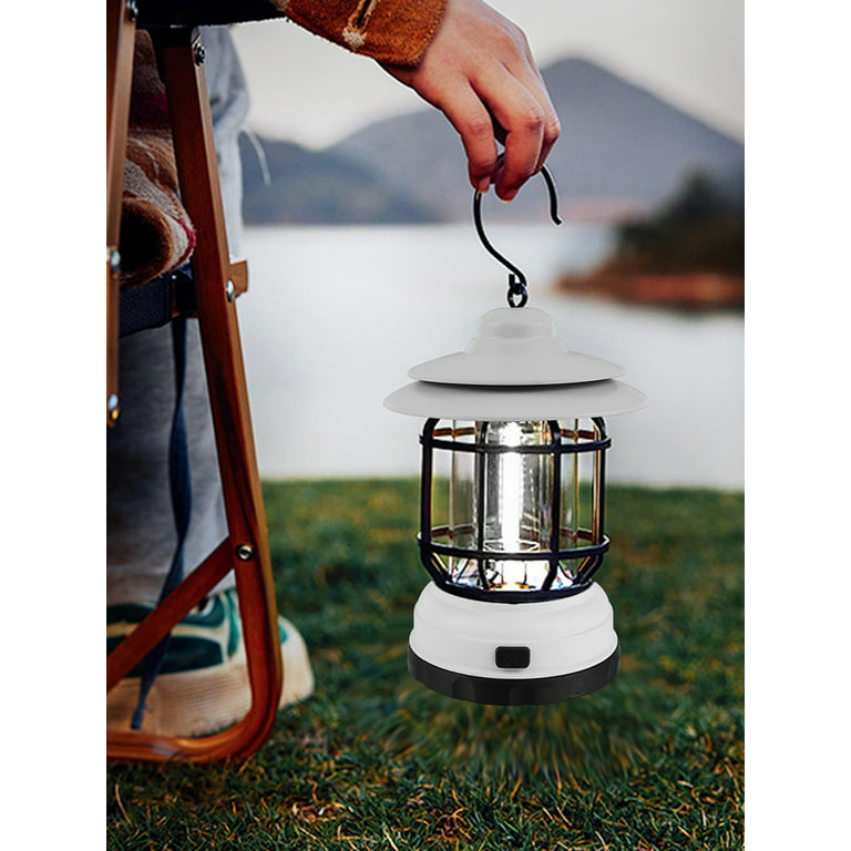 Sutowe Camping Lantern Light with Hook Dimmer Switch 200lm Battery Powered  Portable Waterproof Camping Lamp Adjustable Light for Outdoor Hiking