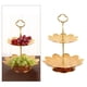 thumbnail image 5 of Encimera Postre Soporte para pasteles Elegante Soporte para Pasteles Postres Torre de exhibición Organizador de Contenedor de 2 niveles perfecl Soporte de pastel de postre, 5 of 8