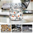 thumbnail image 6 of Yayeee Ashtray with Lid for Cigarette Smokeless Stainless Steel Home Ash Holder, Cartoon Orange Houses, 6 of 7